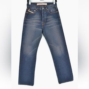 DIESEL INDUSTRY Men's Blue Denim Jeans RR55 Button Fly Made in Italy Size 26 X30